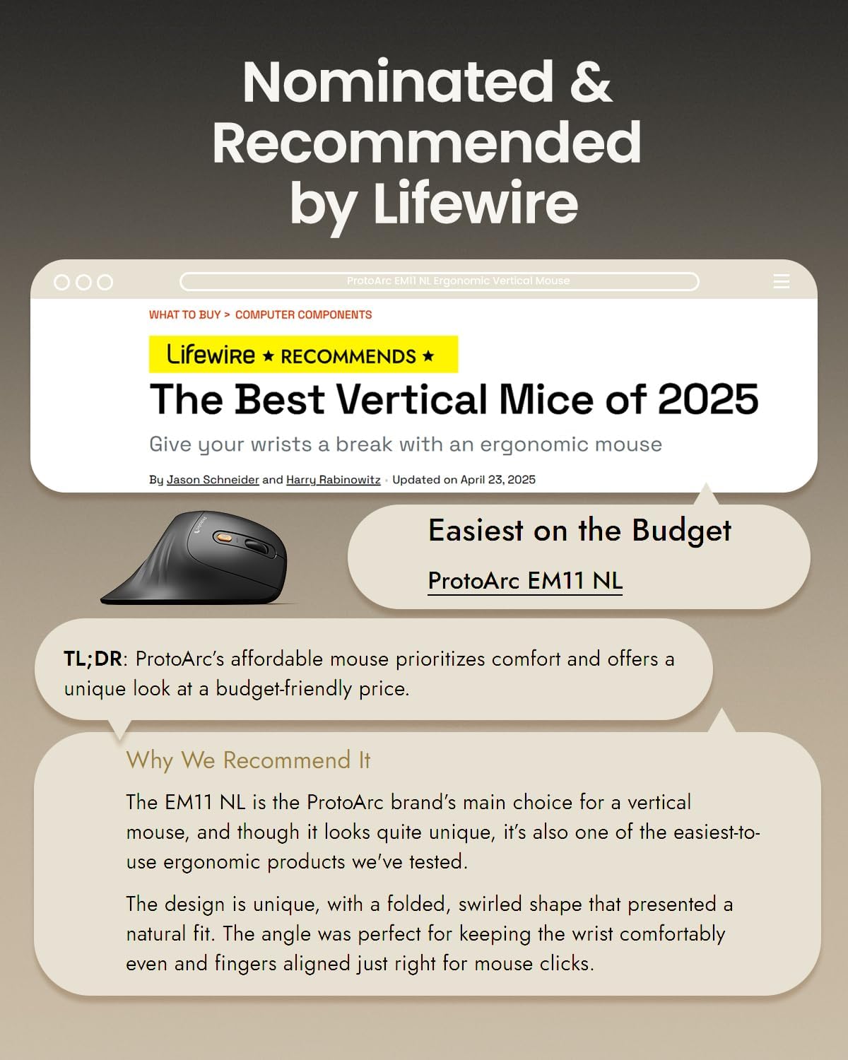EM11 NL Mouse Black