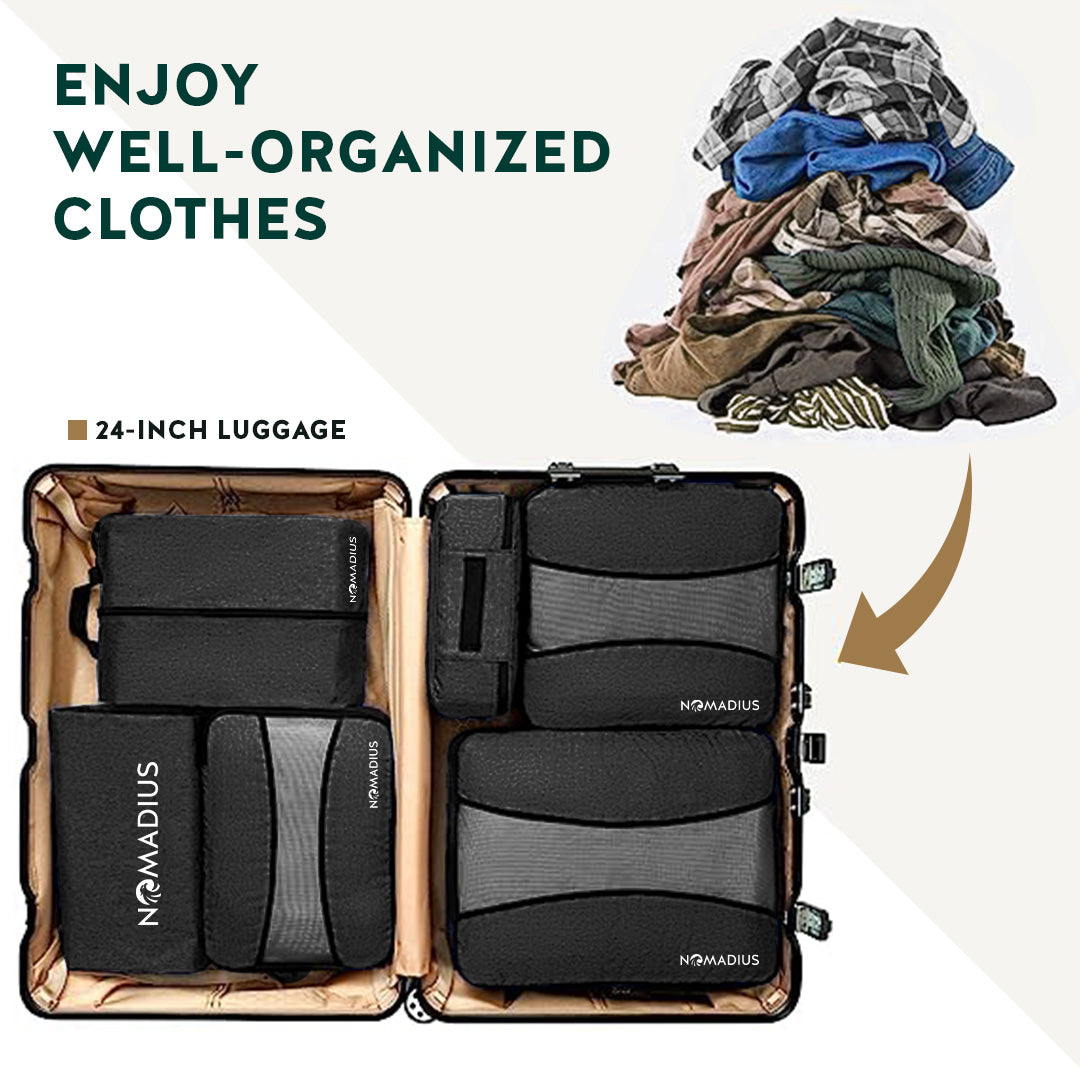 Packing Cubes Set + Tech Organizer